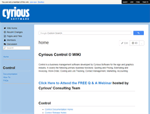 Tablet Screenshot of control.cyriouswiki.com